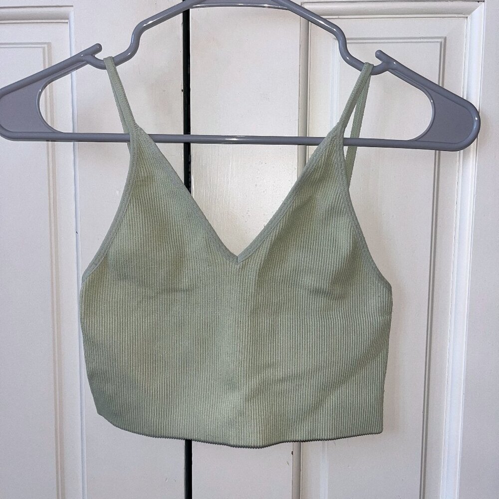 Light Green V-Neck Tanktop